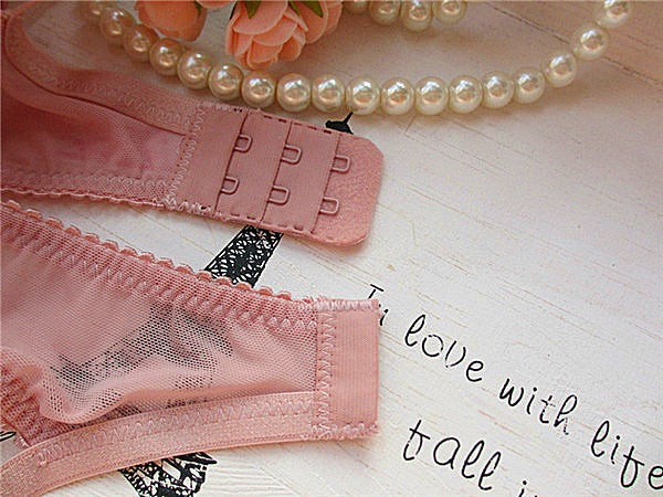 Ultra-Thin Cup Embroidered Bra Set