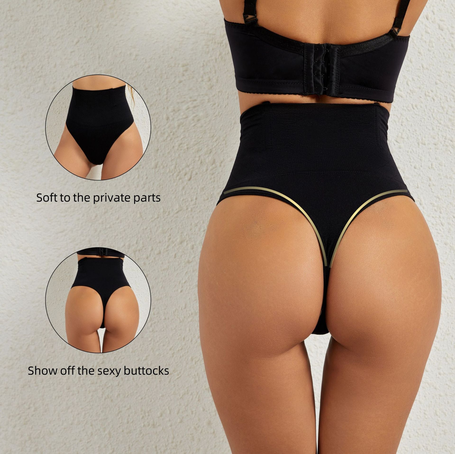 High-Waisted Shaping Thong for Women Plus Size