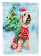 Wheaten Terrier Christmas Garden Flag