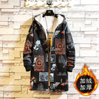 VERSMA Vintage Japanese Harajuku Hooded Trench Coat