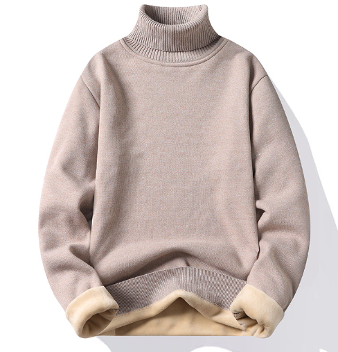 Men's Fleece High Neck Sweater (Single Item)