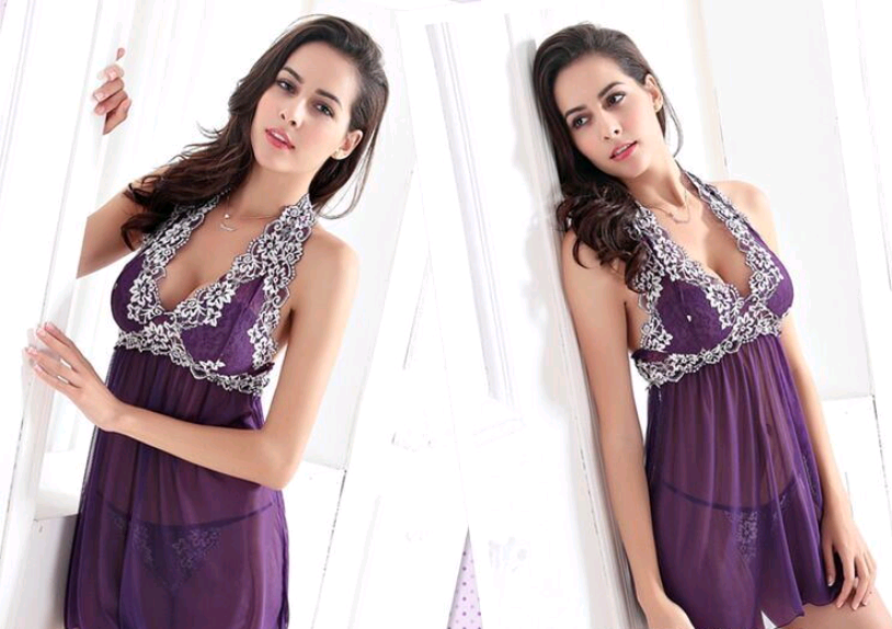Women's Sexy Lingerie with Lace and Cup Detail
