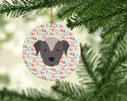 Ecuadorian Hairless Dog Merry Christmas Ceramic Ornament