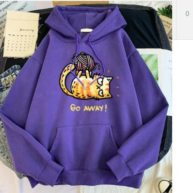 Hooded Sweater with Creative Personality Pattern