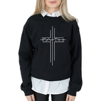 Faith Cross Graphic Women's Casual Sweatshirt | Streetwear