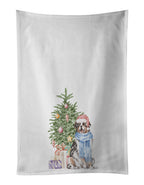 Australian Shepherd Christmas Presents and Tree Kitchen Towel Set of 2
