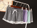 Loose-Fit Cuffed Women's Athletic Shorts for Home