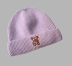 All-Match Bear Knit Hat | Embroidered Cap