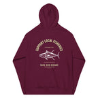 Men's Support Local Fisheries Tuna Eco Raglan Hoodie | Streetwear