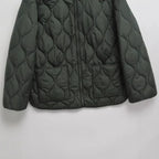 Round Neck Quilted Coat