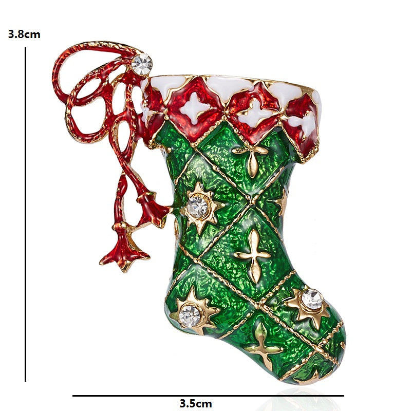 Custom Snowman and Santa Brooch for Halloween & Christmas