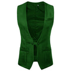 Men's Business Suit with Black Vest and Jacket