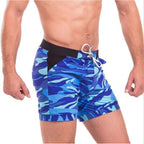Men's Gray Camo Swim Trunks
