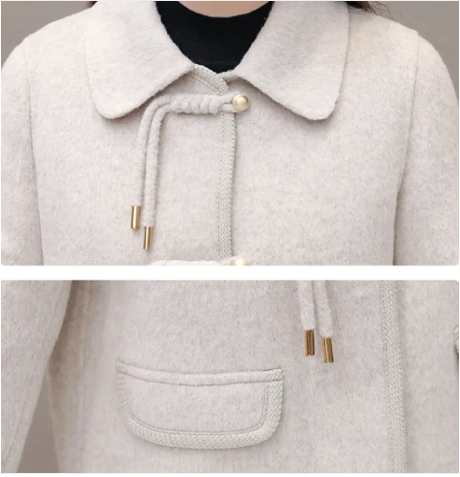 Women's Stylish Short Wool Coat