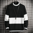 Loose Fit Knit Sweater in Trendy Lazy Style