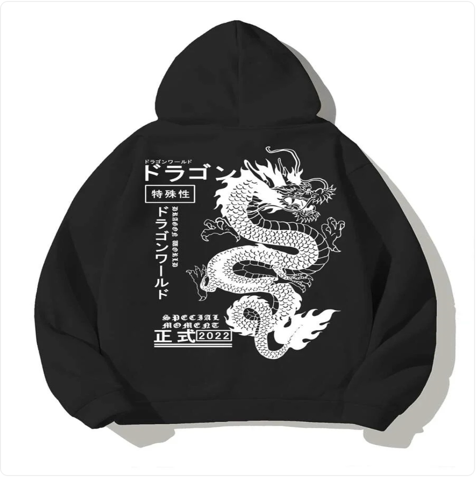 Dark Printed Hoodie | Streetwear