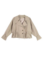 Fashion Women's Short Windbreaker Coat