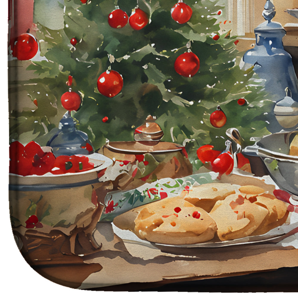 Cookies with Santa Claus Dish Drying Mat