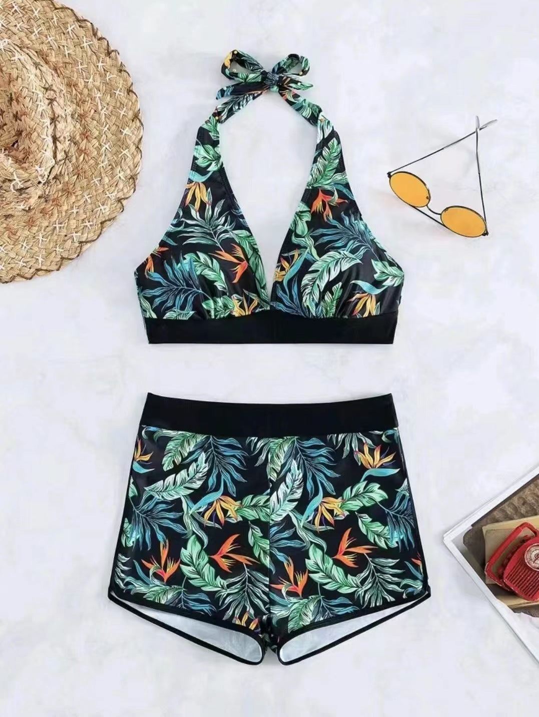 2023 New Women's Sexy Two-Piece Printed Bikini Set