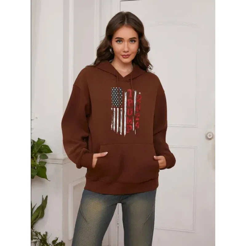 Thermal Printed Pullover Hoodie | Streetwear