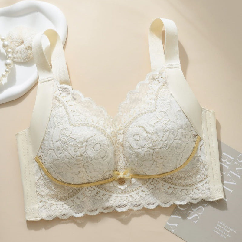 Summer Slim Lace Bra for Full Bust Support and Comfort