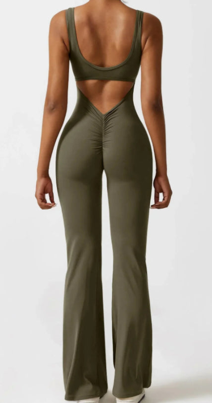 Seamless Hollow Yoga Bodysuit