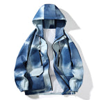 Men's Tie Dye Hoodie Jacket, Hip Hop Style for Spring | Streetwear