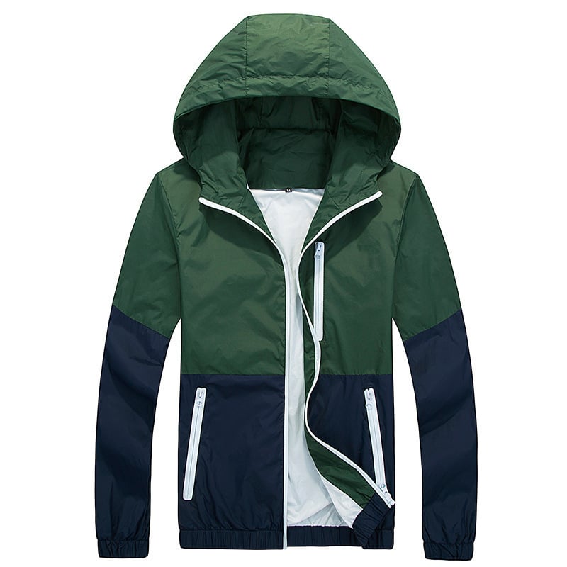 Men's Thin Hooded Jacket for Spring and Autumn Fashion