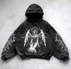 Hooded Printed Hip Hop Y2G Streetwear Sweatshirt | Streetwear