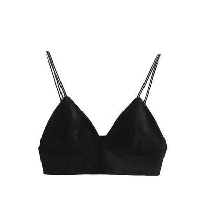 Cross-Border Women's Deep V Crop Top Tank Top