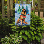Leonberger Christmas Garden Flag