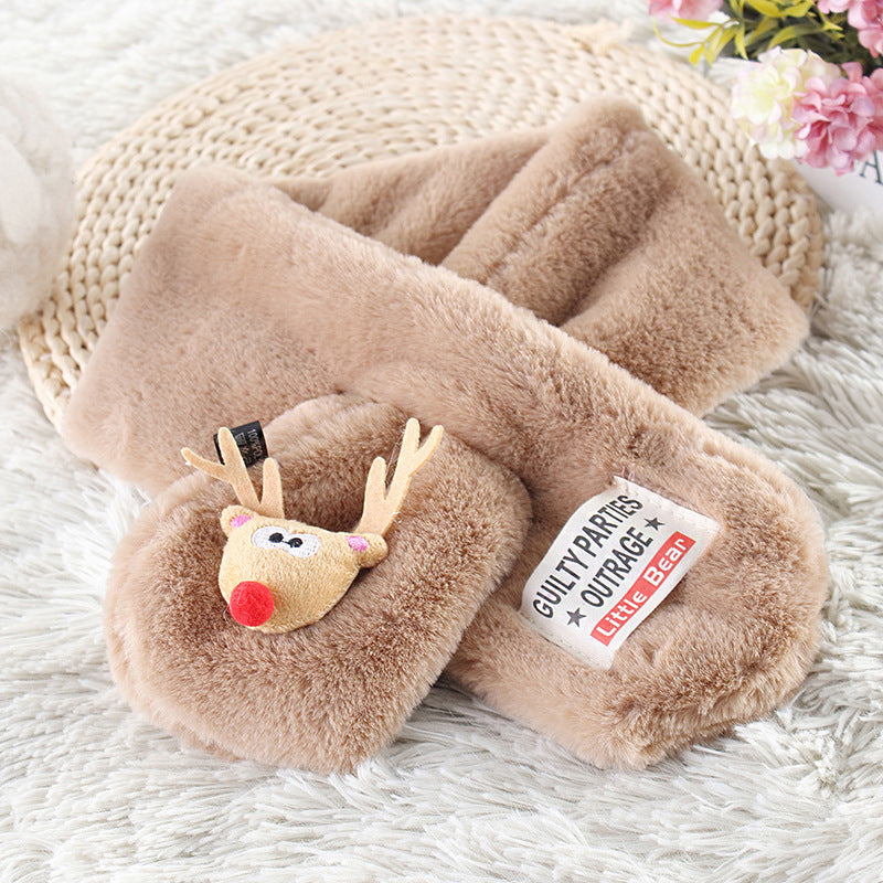 Winter Kids Scarf Christmas Gift Box and Warm Scarf
