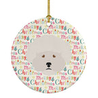 Bichon Fris� Merry Christmas Ceramic Ornament