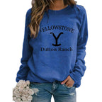 YELLOWSTONE DUTTON RANCH Long Sleeve Hoodie | Streetwear