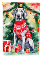 Weimaraner Christmas House Flag