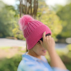 Pure Angora Fur Luxe Beanie | Embroidered Cap