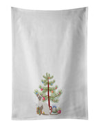 Siamese Modern Cat Christmas Kitchen Towel Set of 2