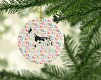 Great Dane Merry Christmas Ceramic Ornament