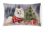 American Eskimo Christmas Throw Pillow
