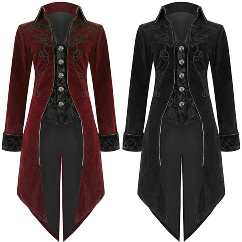 Vintage Long Punk Coat for Men