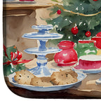 Cairn Terrier Christmas Cookies Dish Drying Mat