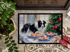 Border Collie Christmas Cookies Doormat