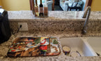 Cookies with Santa Claus Dish Drying Mat