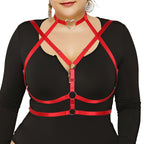 Plus Size Heart Bikini Top - Simple Punk Style