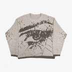 Loose Long Sleeve Jacquard Pullover Sweater Top | Streetwear