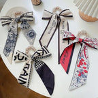 Trendy Pearl Ribbon Scarf Hair Band for Women