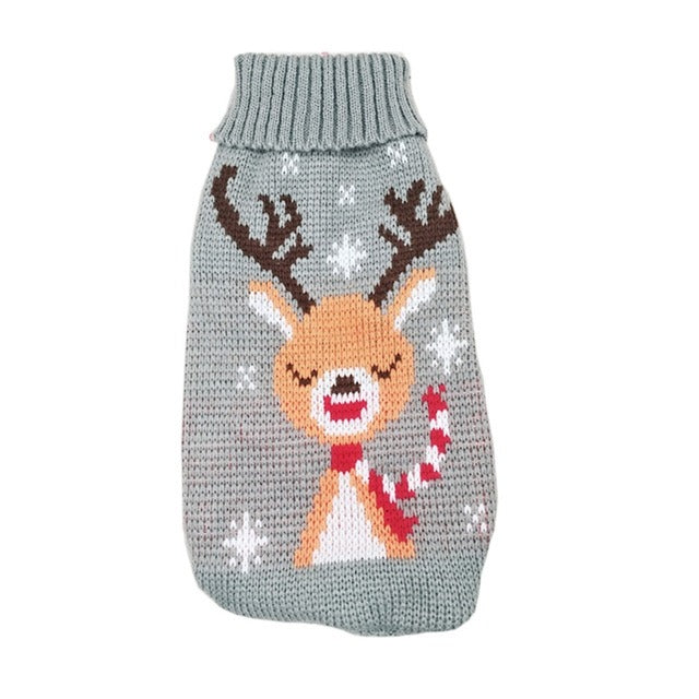Christmas Snowflake Turtleneck Sweater for Pets