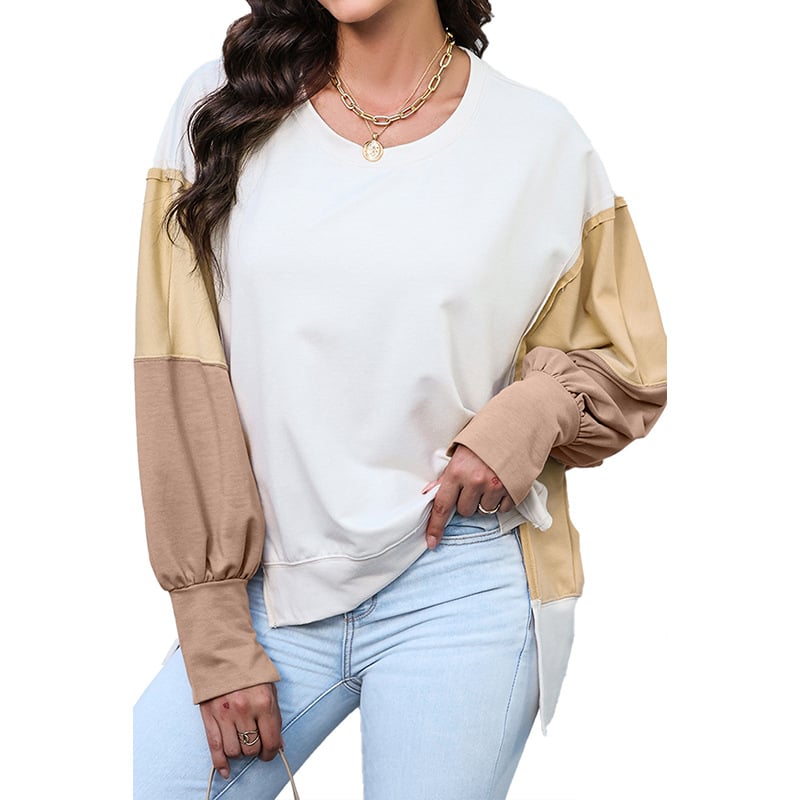 Casual Long Sleeve Round Neck Pullover Sweatshirt for Women | Streetwear