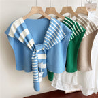 Knitted Women’s Wrap Scarf for Spring and Fall