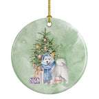Samoyed #2 Christmas Presents and Tree Ceramic Ornament